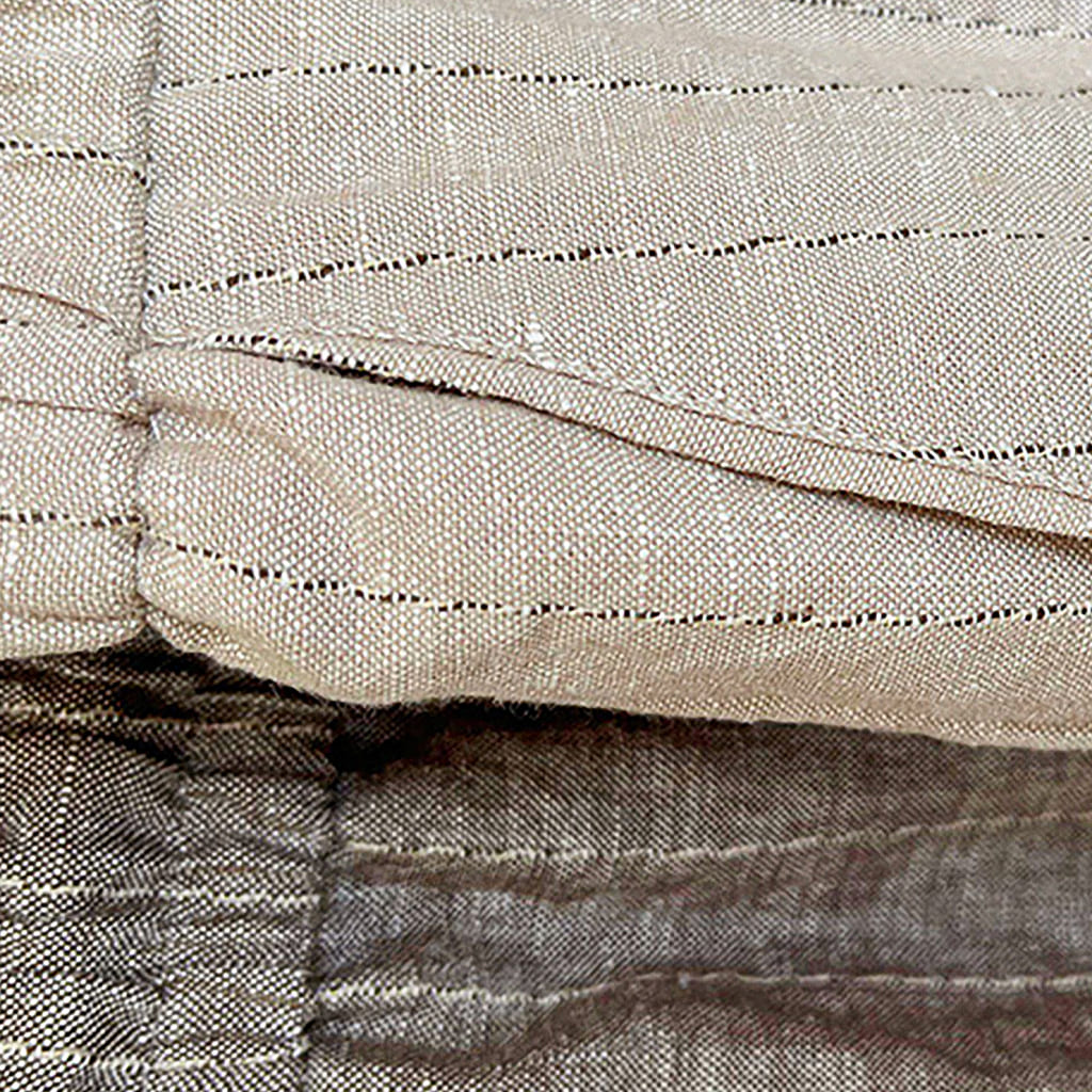 Calça de Linho Listrada Newport