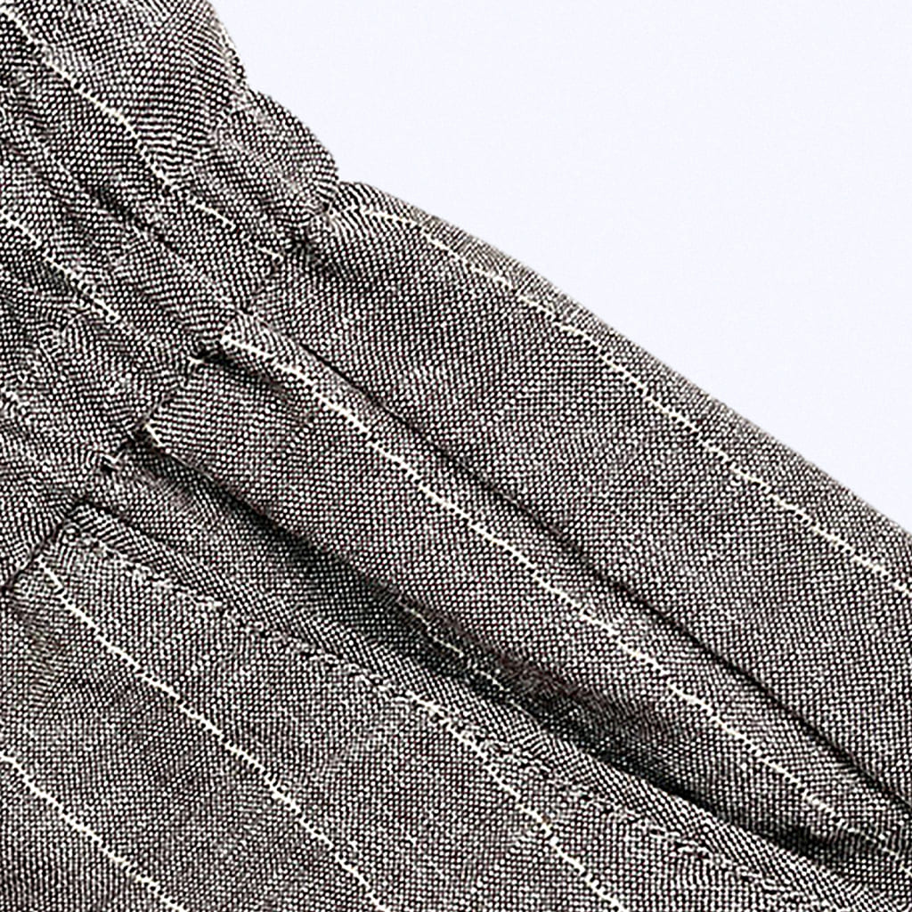 Calça de Linho Listrada Newport