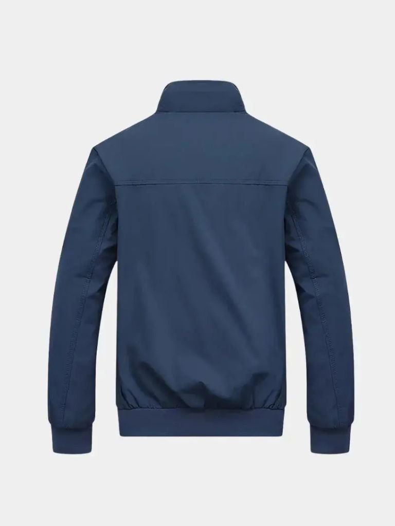 Casual Solid Bomber Jacket - Cross & Crown