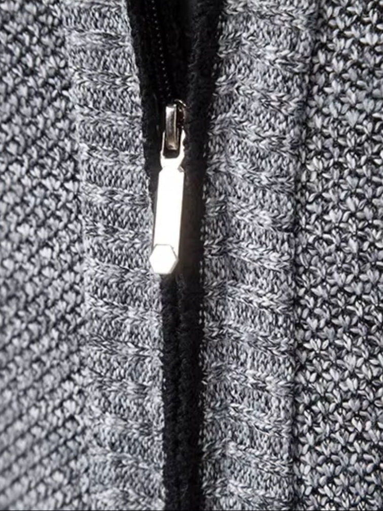 Elegant Full-Zip Sweater Vest - Cross & Crown