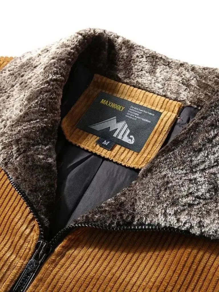 Thermal Windbreaker Corduroy Jacket - Cross & Crown