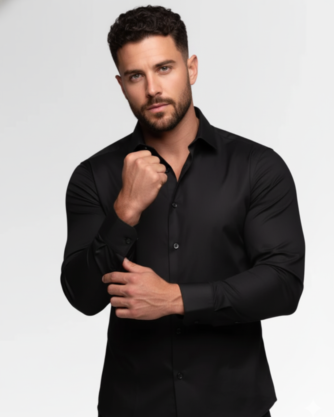 Elastic Dress Shirt