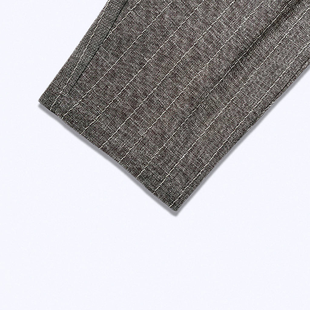 Calça de Linho Listrada Newport