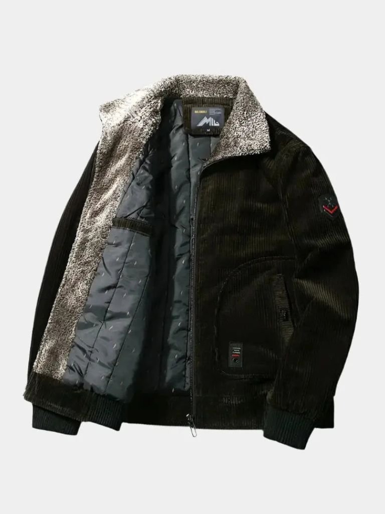 Thermal Windbreaker Corduroy Jacket - Cross & Crown