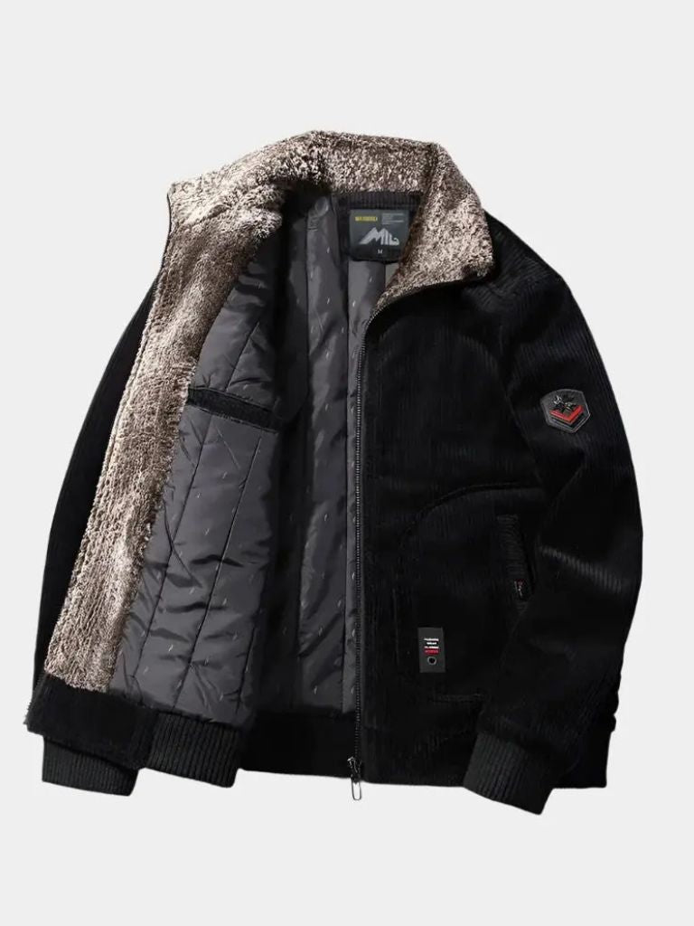 Thermal Windbreaker Corduroy Jacket - Cross & Crown